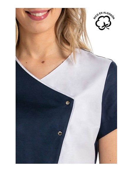 CHAQUETA MUJER ASIMÉTRICA BICOLOR