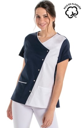 CHAQUETA MUJER ASIMÉTRICA BICOLOR 2
