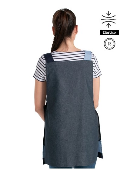 GREMBIULE TEXANO BLU