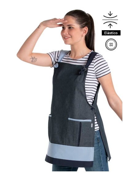 GREMBIULE TEXANO BLU