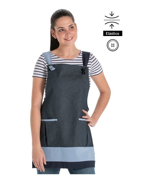 GREMBIULE TEXANO BLU