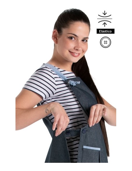 GREMBIULE TEXANO BLU