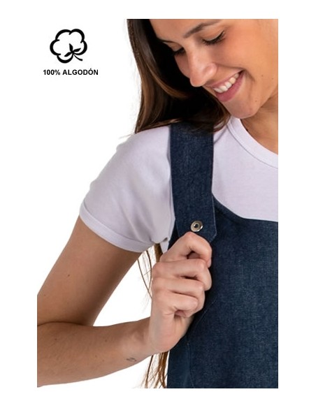 VESTITO MAESTRA JEANS A CONTRASTO