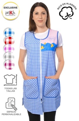 CAMICE SENZA MANICHE MAESTRA PERSONALIZZABILE