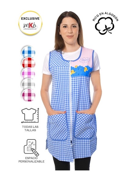 CAMICE SENZA MANICHE MAESTRA PERSONALIZZABILE