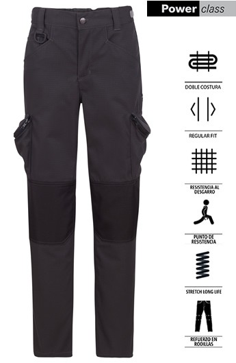PANTALONE  MULTI-TASCHE RIPSTOP REGULAR FIT PLUS (ANTISTRAZIONE)