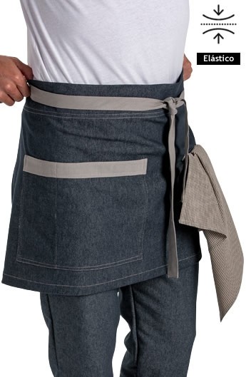 DELANTAL TEJANO TIRA BEIGE