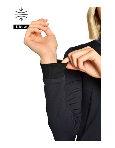 CHAQUETA  PUNTO NEGRA MUJER