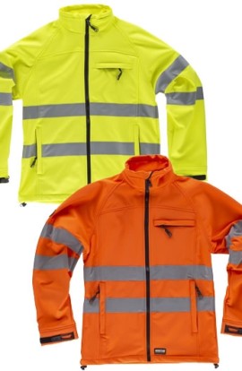 CHAQUETA WORKSHELL DE ALTA VISIBILIDAD