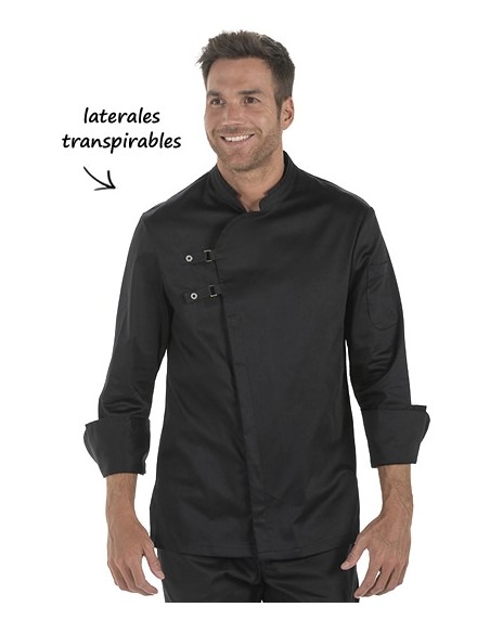 GIACCA CUCINA UOMO FIBBIE NERA