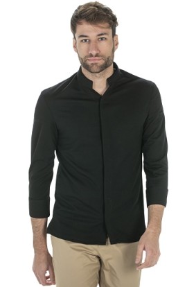 CHAQUETA COCINA NEGRA PREMIUM HOMBRE