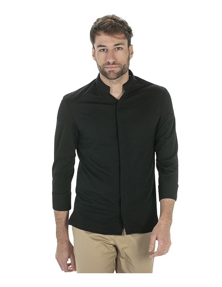 CHAQUETA COCINA NEGRA PREMIUM HOMBRE