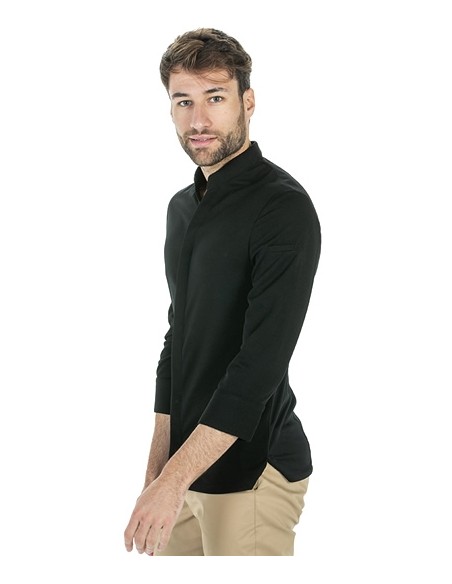 CHAQUETA COCINA NEGRA PREMIUM HOMBRE