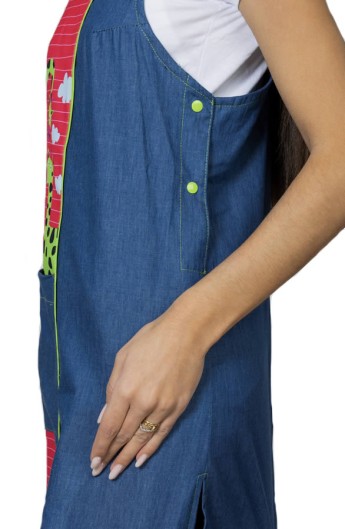 VESTITO INSEGNANTE DENIM GIRAFFE