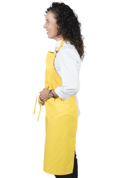 GREMBIULE CON PETTORINA SENZA TASCHE GIALLO