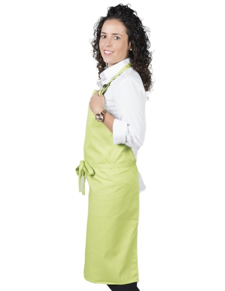 GREMBIULE CON PETTORINA SENZA TASCHE PISTACCHIO