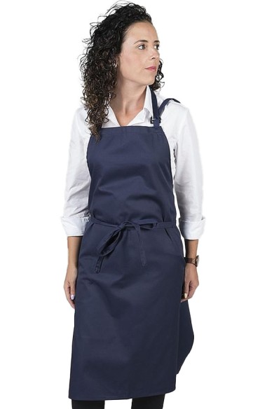 GREMBIULE CON PETTORINA SENZA TASCHE NAVY