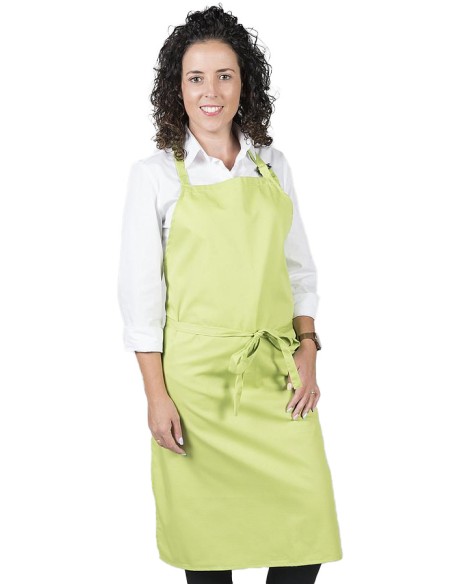 GREMBIULE CON PETTORINA SENZA TASCHE PISTACCHIO