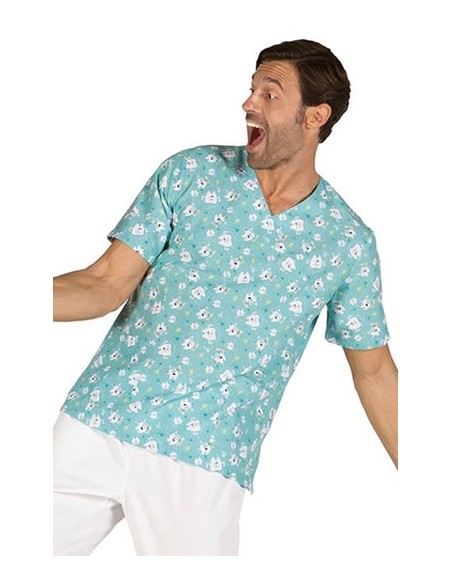 BLUSA MANGA CORTA DIENTES