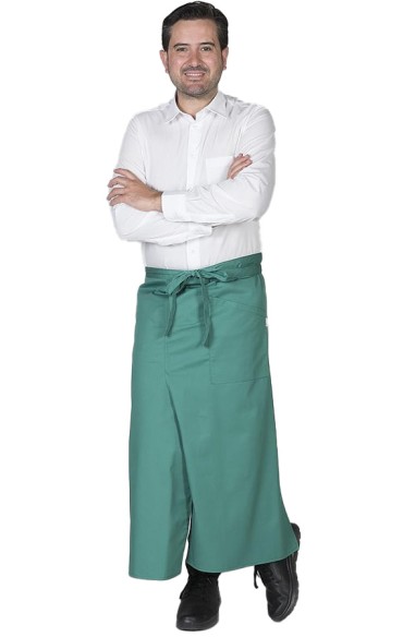 DELANTAL FRANCÉS CON CORTE Y BOLSILLO 90X110