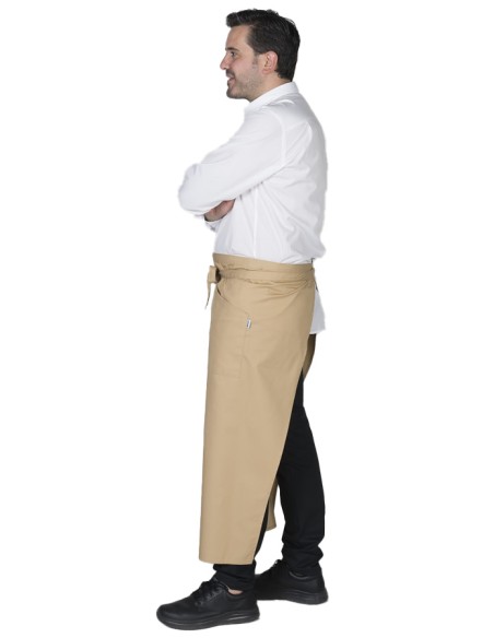 DELANTAL FRANCÉS CON CORTE Y BOLSILLO 90X110