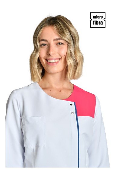 CHAQUETA MUJER M/L MICROFIBRA BLANCA