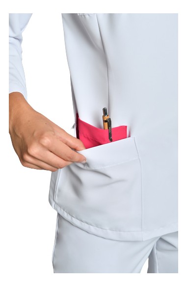 GIACCA DONNA M/L MICROFIBRA BIANCA