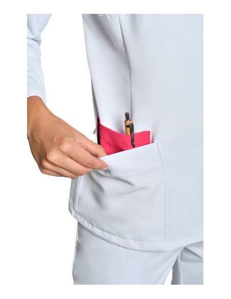 CHAQUETA MUJER M/L MICROFIBRA BLANCA