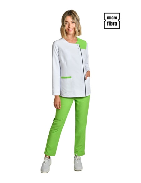 GIACCA DONNA M/L MICROFIBRA BIANCA