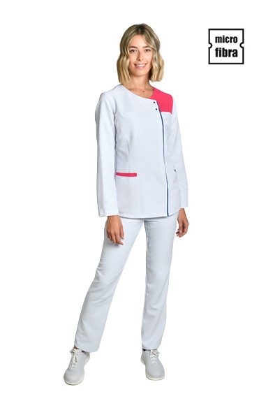 GIACCA DONNA M/L MICROFIBRA BIANCA