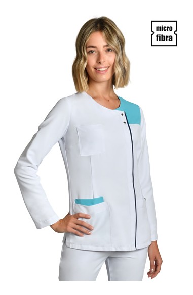 CHAQUETA MUJER M/L MICROFIBRA BLANCA