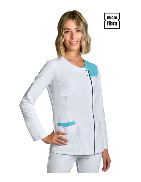 GIACCA DONNA M/L MICROFIBRA BIANCA