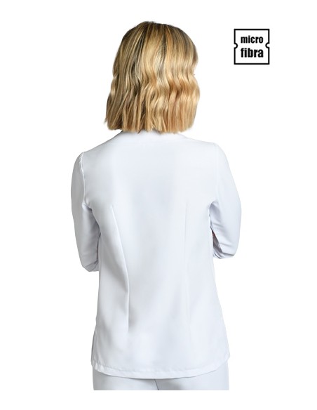 CHAQUETA MUJER M/L MICROFIBRA BLANCA