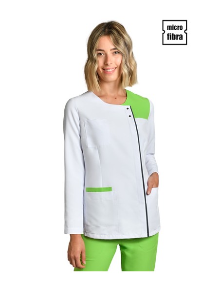 GIACCA DONNA M/L MICROFIBRA BIANCA