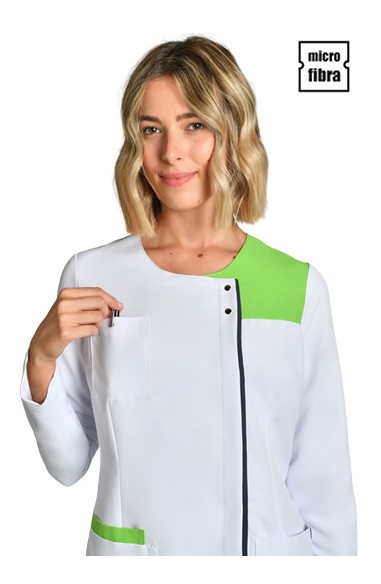 CHAQUETA MUJER M/L MICROFIBRA BLANCA