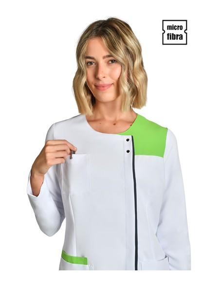 GIACCA DONNA M/L MICROFIBRA BIANCA