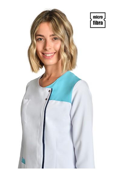 CHAQUETA MUJER M/L MICROFIBRA BLANCA