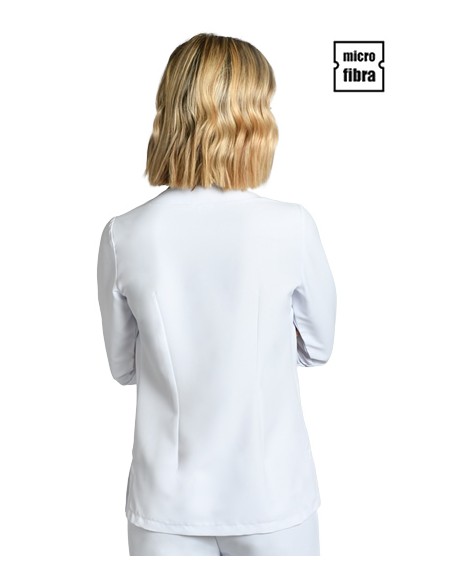 CHAQUETA MUJER M/L MICROFIBRA BLANCA