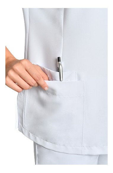 CHAQUETA MUJER M/L MICROFIBRA BLANCA