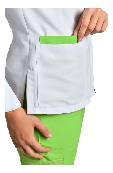 CHAQUETA MUJER M/L MICROFIBRA BLANCA