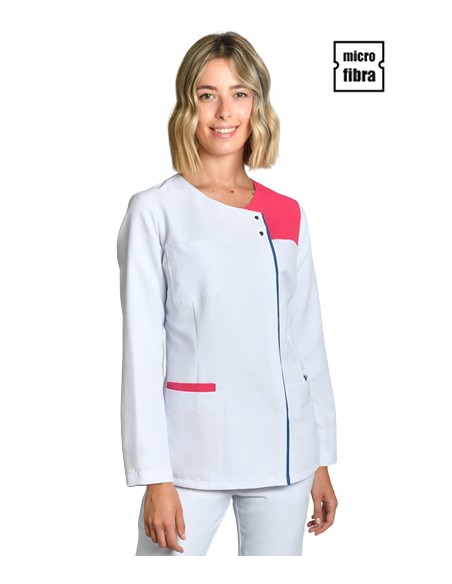 CHAQUETA MUJER M/L MICROFIBRA BLANCA