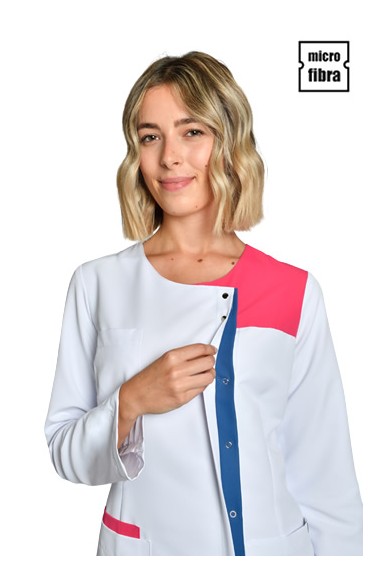 GIACCA DONNA M/L MICROFIBRA BIANCA