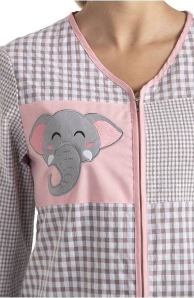 BATA MAESTRA ELEFANTE BORDADO