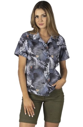CAMISA MUJER HAWAI HIBISCUS