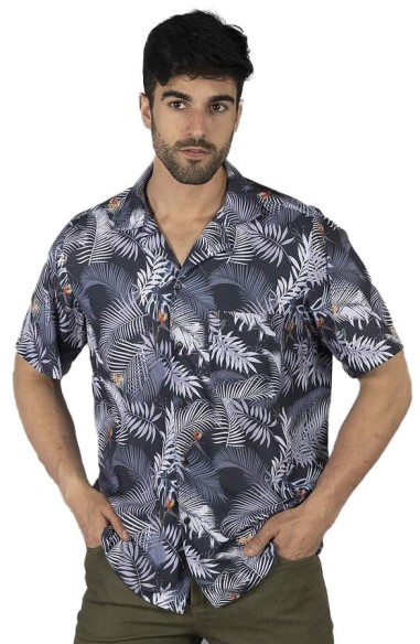 CAMICIA UOMO HAWAI IBISCUS