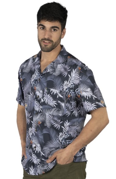 CAMICIA UOMO HAWAI IBISCUS