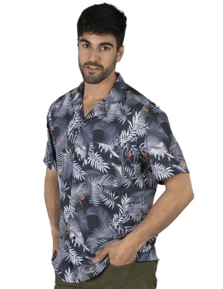 CAMISA HOMBRE HAWAI HIBISCUS