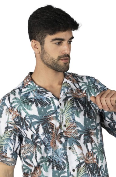 CAMISA HOMBRE HAWAI PALMA