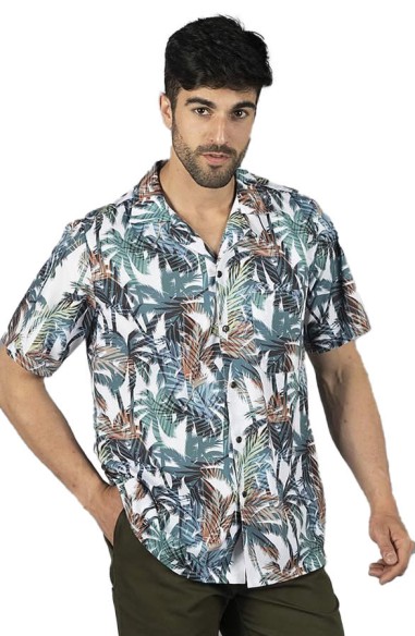 CAMISA HOMBRE HAWAI PALMA