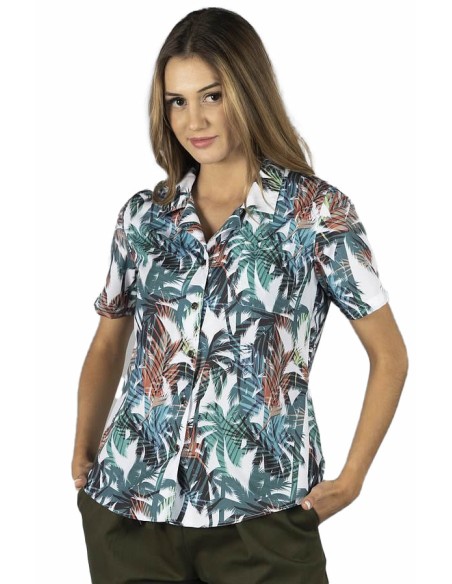 CAMISA MUJER HAWAI PALMA